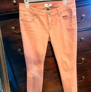 Cabi pink skinny jeans